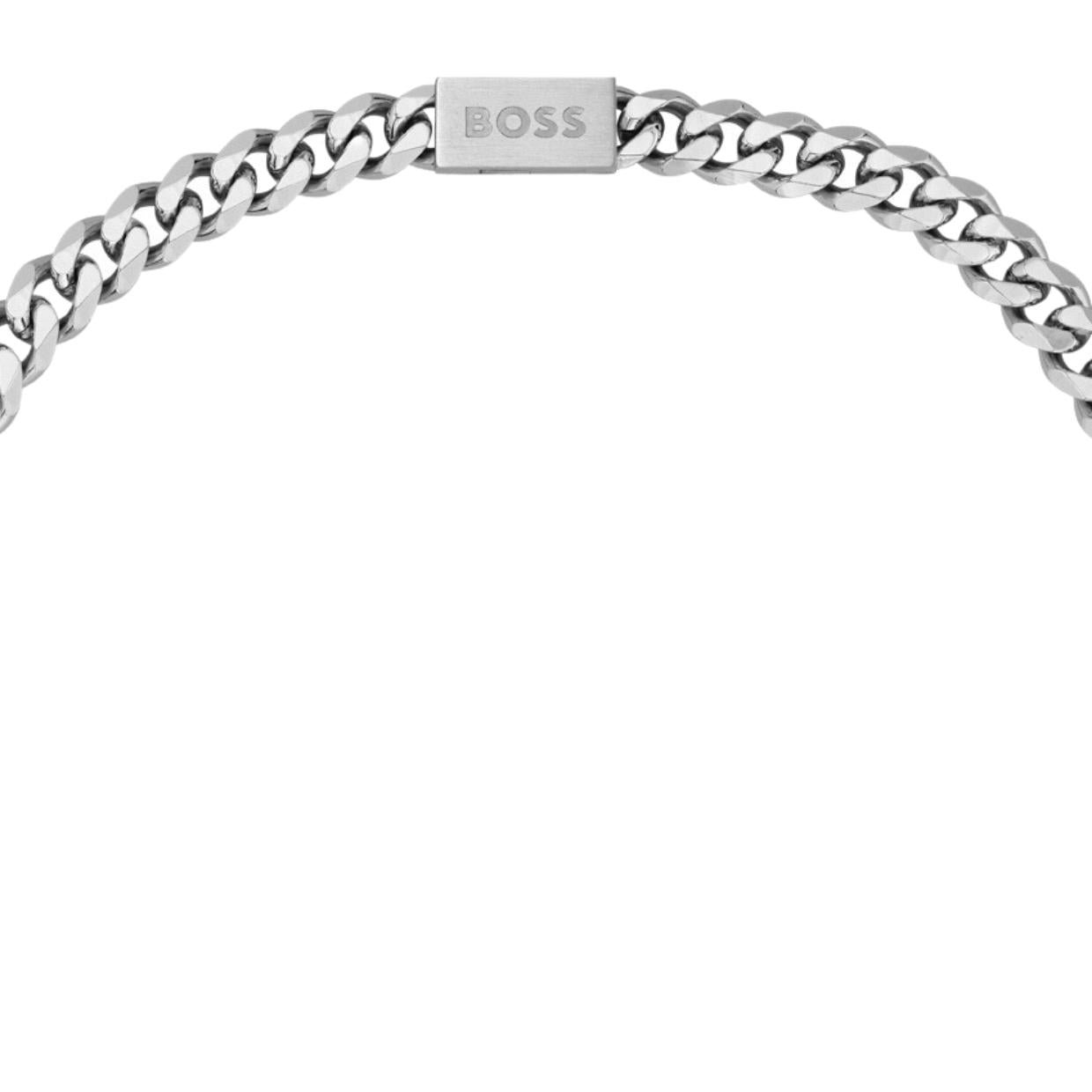 BOSS Necklace Mens Silver Chain Link | Hurleys